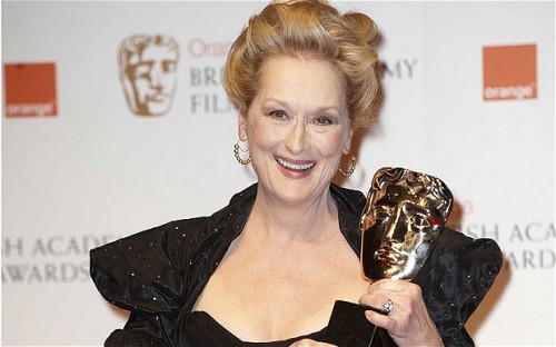 Meryl Streep wins BAFTA Best Actress for THE IRON LADY